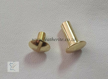 Picture of Key post/screw Steel Brass #1293-02 12mm