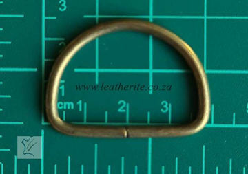 Picture of D-Ring  Unwelded Ant Brass 32mm HC13k