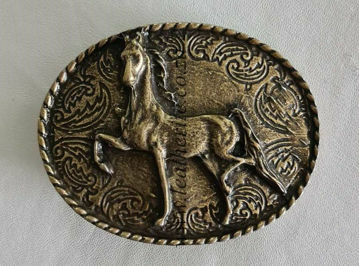 Picture of Buckle Horse 40mm Brass Look  H70mm