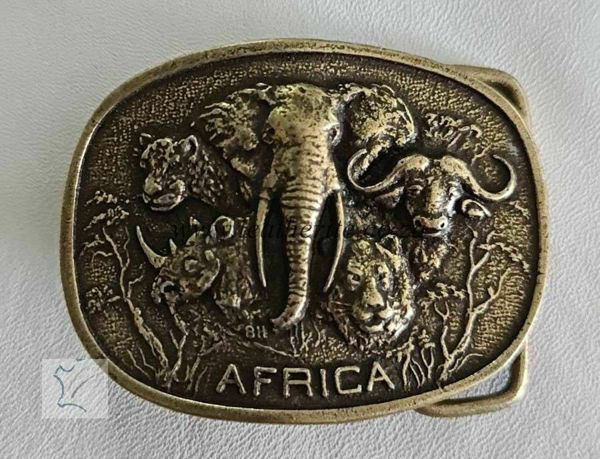 Picture of Buckle Africa Big 5 40mm Brass Look H50