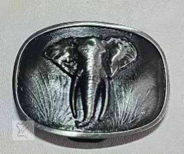 Picture of Buckle Elephant 40mm Black Brushed H50mm