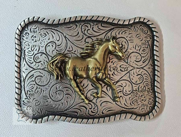 Picture of Buckle 38mm 2 Tone Horse insert ASL
