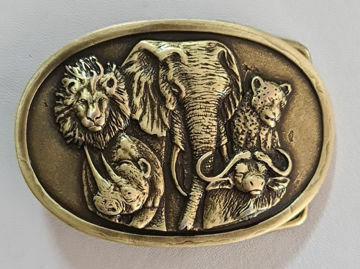 Picture of Buckle Africa Big 5 40mm Brass Look