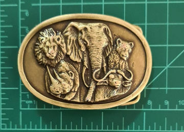 Picture of Buckle Africa Big 5 40mm Brass Look