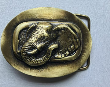 Picture of Buckle Elephant 40mm Brass Look H50