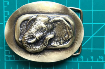 Picture of Buckle Elephant 40mm Brass Look H50