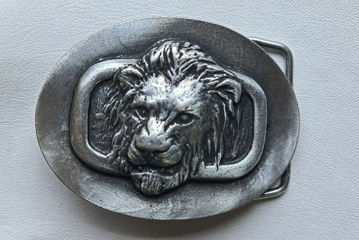 Picture of Buckle Lion 40mm Antique Silver Look H70