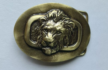 Picture of Buckle Lion 40mm Brass Look H70mm