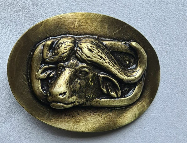 Picture of Buckle Buffalo 40mm Brass Look H50