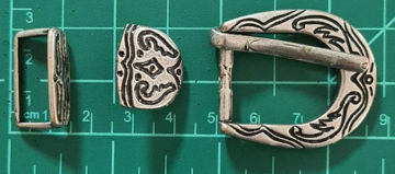 Picture of Buckle Set B122 A/ Silver 20mm